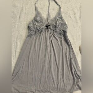 Victoria's Secret Gray Lace Nightgown
